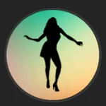 VirtualPassionVR のクリエイターロゴ。 女性シルエットのデザインで、この作者さんの作品を象徴するアイコンだよ。